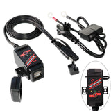 1 x RAW Customer Returns MOTOPOWER MP0608-UK 3.1 Amp Motorcycle Dual USB Charger and Battery Monitor with Switch Control - RRP €18.5