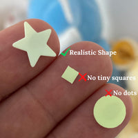 1 x RAW Customer Returns FFL DREAMS Fluorescent Ceiling Stars. Realistic set without dots without squares. Children s decorative wall stickers in the shape of a Star and Moon. Children s room decoration stickers - RRP €14.87