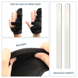 2 x Brand New Wepai Adjustable Finger Splints, Boxer Fracture Splint Finger Splint Little Finger Ring Finger, 4th and 5th Fracture Splints for Metacarpal Bones Tendonitis and Splint Left Right L  - RRP €26.2