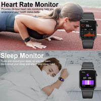 1 x RAW Customer Returns Smartwatch Men Women with Telephone Function Message Reminder, 1.85 Smart Watch, 112 Sports Modes IP68 Waterproof Fitness Watch Men, Sports Watch with Heart Rate Sleep Monitor Pedometer, Watch for Android iOS - RRP €40.33