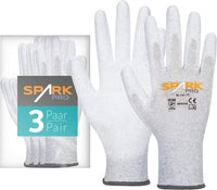 1 x RAW Customer Returns ACE Spark Pro Work Glove - 3 Pairs of Anti-Static Protective Gloves for Work - EN 388 16350-11 2XL Pack of 3  - RRP €25.2