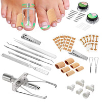 2 x RAW Customer Returns Allony Ingrown Toenail Set 12 Pieces, Toenail Correction Patch, Ingrown Toenail Foot Care Set, Foot Care Nail Clipper Set for Strong Toenails Stainless Steel Manicure Pedicure Set - RRP €28.22