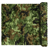 1 x RAW Customer Returns Sensong Camouflage Net Woodland 1.5 x 12 M Army Camouflage Net for Decoration Forest Landscape Hunting Privacy Screen Sun Protection Outdoor Camping Garden - RRP €46.4