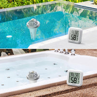 1 x RAW Customer Returns BALDR Pool Thermometer, 360 Degree Hemispherical Housing IP68, Vertical LCD Display, Floating, Easy to Read, Wireless Pool Thermometer, Waterproof Digital Floating Thermometer - RRP €37.3