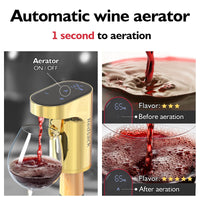 1 x RAW Customer Returns Redsack Electric Wine Decanter Aerator Dispenser Pourer Whiskey Liquor Pump Funny Unique Birthday Gift Men Women Mom Dad Boss Brother Husband Gold  - RRP €89.63