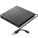 1 x RAW Customer Returns QDSYLQ External DVD Drive, USB 3.0 Type-C Portable CD DVD -RW Burner Optical Drive External DVD Drive for Laptop, PC, Desktop, MacBook, iMac, Windows 11 10 8 7 XP Linux Vista MacOS - RRP €25.99