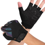 3 x Brand New INBIKE Cycling Gloves Men Half Finger Summer Ultra Thin Breathable Elastic MTB Gloves Fingerless Cycling Gloves for Cycling Downhill Road Cycling Iridescent L - RRP €57.6