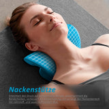 1 x Brand New Anzorhal Neck Massager Neck Shoulder Massage Pillow Cervical Traction Device Pain Relief Head Neck for Neck Pain Headache Magnetic Therapy Blue  - RRP €26.3