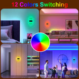 1 x RAW Customer Returns SURPALIG 2pcs RGB wall lamp 12 colors LED lighting for room decoration, 3600mAh remote control wall lamp with switch, battery wall light without power connection, RGB wall light cool things for boys - RRP €43.97