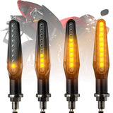 1 x RAW Customer Returns CCAUTOVIE LED indicators motorcycle E-approved universal indicators daytime running light indicator running light amber E24, 4 pieces - RRP €22.18