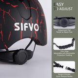 1 x RAW Customer Returns SIFVO bicycle helmet - stylish bicycle helmet for men and women, bicycle helmet for cycling, trekking, city scooter helmet for men, bicycle helmet for men, 56-61cm - RRP €36.99