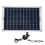 1 x RAW Customer Returns 50W Portable Solar Charger, 50W Solar Water Pump Kit Panel 800L h 12V Low Noise Solar Pond Pump for Home Outdoor Solar Generator for Camping Garden - RRP €39.62