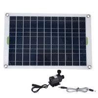 1 x RAW Customer Returns Solar fountain pump, solar water pump kit solar pond pump solar fountain for bathing birds in the garden, aquariums 50W 12V panel 800 L h pump flow - RRP €24.0