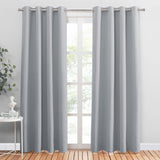 1 x RAW Customer Returns PONY DANCE Thermal Insulating Living Room Curtains Modern Curtains Set of 2 Blackout Curtains with Eyelets Thermal Curtain Silver Gray H 210 x W 132 cm - RRP €35.98