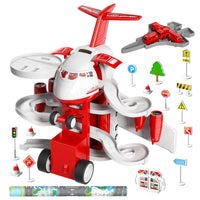 5 x Brand New Fire Truck Airplane Toy for 2 3 Years Old, Fire Engine Garage Parking Lot Playset Toy Airplane, Toddler Boy Toy Preschool Birthday Gift for 3 4 5 6 Years Old - RRP €115.9