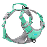 1 x RAW Customer Returns ThinkPet Anti Pull Dog Harness, Dog Harness with Handle, Easy to Control Dog Harness, Adjustable without Choking, Dog Harness, Reflective, Breathable, Padded XL, Teal  - RRP €46.34