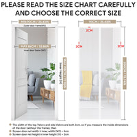 1 x RAW Customer Returns Fly screen balcony door, EGNBU insect protection door magnet, 90x200CM, mosquito net door without drilling, fly protection magnet curtain is ideal for patio door cellar door, easy adhesive installation, white - RRP €25.99