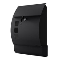 1 x RAW Customer Returns RPNB wall mailbox, lockable weatherproof mailbox, outdoor mailbox with newspaper slot, viewing window and 2 keys, easy installation - RRP €39.32