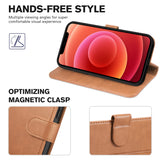 1 x RAW Customer Returns TUCCH Case for iPhone 13 Pro Max, Wallet Case Thickened TPU Card Slots Stand Function Magnet RFID Blocking , Shockproof Flip Case Compatible with iPhone 13 Pro Max 6.7 inch Brown - RRP €21.04