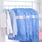 5 x Brand New ADB Garment Bag 3 Pieces 3L 60x120cm Premium Oxford Fabric Garment Cover Suit Cover with Large Transparent Window for Jacket Coat Dresses Suit Light Blue Pattern . - RRP €102.0