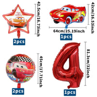 13 x Brand New Naotona Cars Birthday Decoration 4 Years, 31 Pieces Cars Children s Birthday Decoration Car Decoration Birthday Boys Reusable with Latex Balloons Foil Balloon Banner Cake Topper Children s Birthday Theme Parties - RRP €103.87