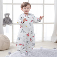 1 x RAW Customer Returns Mosebears Baby Sleeping Bag - 2.5 TOG Unisex Cotton Sleeping Bag for Babies, with Removable Sleeves, 18-36 Months Height 85-95 cm  - RRP €28.36