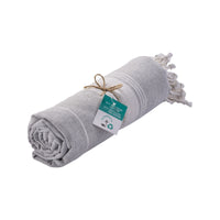 1 x RAW Customer Returns Artexia sauna towel, beach towel, hammam towel, picnic blanket, bath towel, shower towel, beach towel, large cotton bath towel, women s and men s beach towel XXL grey  - RRP €14.99