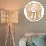 2 x RAW Customer Returns Baluue Rattan Lampshade - E27 E14 Lampshade Boho Replacement Rustic Small Lampshade Farmhouse Lampshade Fits Bulb Woven Lampshade For Table Lamp Home Decoration, 16x12CM - RRP €50.2