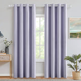 1 x RAW Customer Returns MIULEE Curtains Light Purple Opaque with Eyelets, Beautiful Soft Blackout Curtains for Darkening Rooms, Set of 2 Curtains Darkening Bedroom Living Room Thermal Curtain Cold Protection 140X260 cm - RRP €48.77