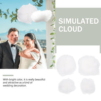 1 x RAW Customer Returns STOBOK 4 Pieces Artificial Cloud Props 3D Cloud Diy Decorative Hanging Ornament Art Stage Wedding Party for Stage Show Party Decor S - RRP €17.14