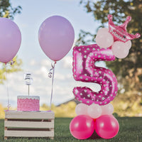 1 x RAW Customer Returns 5 Years Foil Balloons Number Foil Balloons Pink 115cm Large Foil Balloons Numbers 5 Birthday Decoration Balloon - RRP €6.71