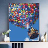 2 x RAW Customer Returns TARATH Painting by Numbers for Adults,DIY Painting by Numbers Kits,DIY Hand Painted Oil on Canvas Gift Christmas Birthday Home Decoration-Colorful Balloons40 50cm Without Frame  - RRP €25.78