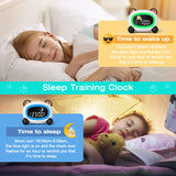 1 x RAW Customer Returns Lemnoi children s alarm clock, sleep trainer for boys and girls, battery-operated children s alarm clock with snooze function, 4 brightness levels and colorful night light, gift for children - RRP €29.99