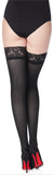 1 x RAW Customer Returns Merry Style Microfiber Self-Fixing Stockings Tights Sexy Lingerie Women s Underwear 40 DEN MS 791 Black-791, ML  - RRP €9.83