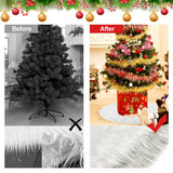 2 x RAW Customer Returns AFASOES Christmas Tree Skirts 78CM Christmas Tree Skirt White Faux Fur Carpet Decors Plush Skirt Christmas Tree Skirt Tree Skirts Round Fur Christmas Tree Stand Carpet Christmas Tree Skirt for Christmas Tree - RRP €26.2