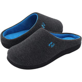 1 x RAW Customer Returns RockDove Men s Original Two-Tone Memory Foam Slippers, 42 43 EU, Dark Grey Blue - RRP €22.99