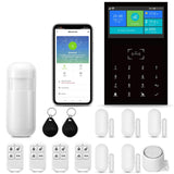 1 x RAW Customer Returns Clouree WiFi Home System Alarm System, 3G 4G Alarm System for Whole Home Security, Wireless Home Alarm Kit 14 Pieces  - RRP €119.0