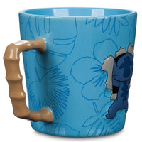 1 x RAW Customer Returns Disney Store Official Stitch Burst Mug, Lilo Stitch, 600ml, Stoneware Drinking Mug with Full Leaf Print and Contrasting Handle, Funny Alien Drink Holder - RRP €19.99