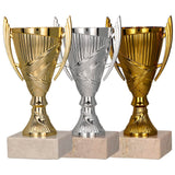 1 x RAW Customer Returns Larius Winner Cup - Football Honor Trophy Gift with Desired Text without Desired Text, Gold  - RRP €11.9