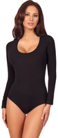 1 x RAW Customer Returns Merry Style Women s Long Sleeve Bodysuit BD900 Black, L  - RRP €23.18