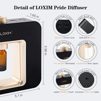 1 x RAW Customer Returns LOXIM Pride Aromatherapy Diffusers Professional Essential Oil Mist Diffuser, Full Spectrum Oil Adaptability, Waterless - RRP €55.45