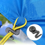 1 x Brand New Tarpaulin clips, tarpaulin clip tent tarpaulin clips heavy duty tarp clips multifunctional tarpaulin fastening tarpaulin tensioner for awnings banners gardening canopies 6 pieces  - RRP €20.4