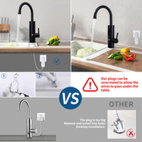 1 x RAW Customer Returns HOMELODY Instantaneous Water Heater 230V Electric Faucet, Black Kitchen Faucet with Instantaneous Water Heater Faucet, Camping, Kitchen Faucet 360 Swivel - RRP €68.56