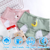 1 x Brand New Hornice Teenage Girls Period Underwear Cotton Leak-proof Menstrual Briefs Panties for Kids 8-18 Years 5 Pack  - RRP €27.6