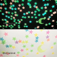 2 x RAW Customer Returns Luminous stars wall stickers in the dark for the ceiling, self-adhesive 200 pieces 3D glowing stickers stars and moon for children s rooms, create realistic starry sky, room decoration - RRP €20.14