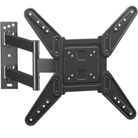 1 x RAW Customer Returns BONTEC TV Wall Mount for 26-60 Inch Flat Curved LED LCD Televisions, TV Wall Mount with Articulation, Tilt and Rotation, TV Arm up to 45kg, Max VESA 400x400mm - RRP €25.56