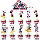 1 x Brand New HGSHUO cake decoration for Minnie cake decoration birthday cake decoration children s birthday cake topper Happy Birthday cupcake topper Mouse cake decoration birthday decoration 49 pieces - RRP €13.1