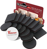 27 x RAW Customer Returns Yelanon Non-Slip Furniture Glides - 24 Pack 2 Furniture Grippers, Non-Slip for Furniture Legs, Self Adhesive Rubber Feet, Furniture Feet, Non-Slip Hardwood Furniture Protector, Floor Protector for Couch Stopper - RRP €311.04