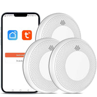 1 x RAW Customer Returns Safeliveo Ultra-thin smoke detector WLAN 10 years battery with app notification, mute and self-test function Smart WLAN fire alarm 28mm thickness 3pcs - RRP €84.39