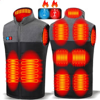 1 x RAW Customer Returns Panngu Heated Vest for Men and Women XXL, Adjustable USB Electric Heated Vest, Optimal Thermal Comfort Heated Jacket Battery Excluded  - RRP €47.98